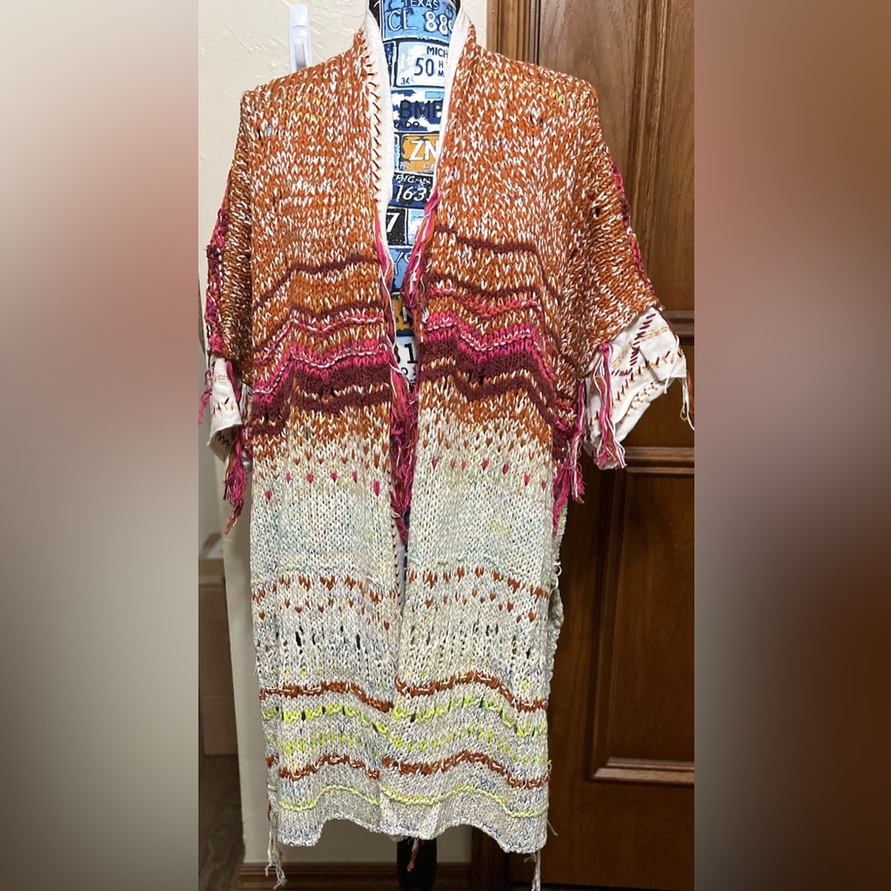 Free People Skies The Limit Cardigan in Desert Dream Combo, Small. NWT.
